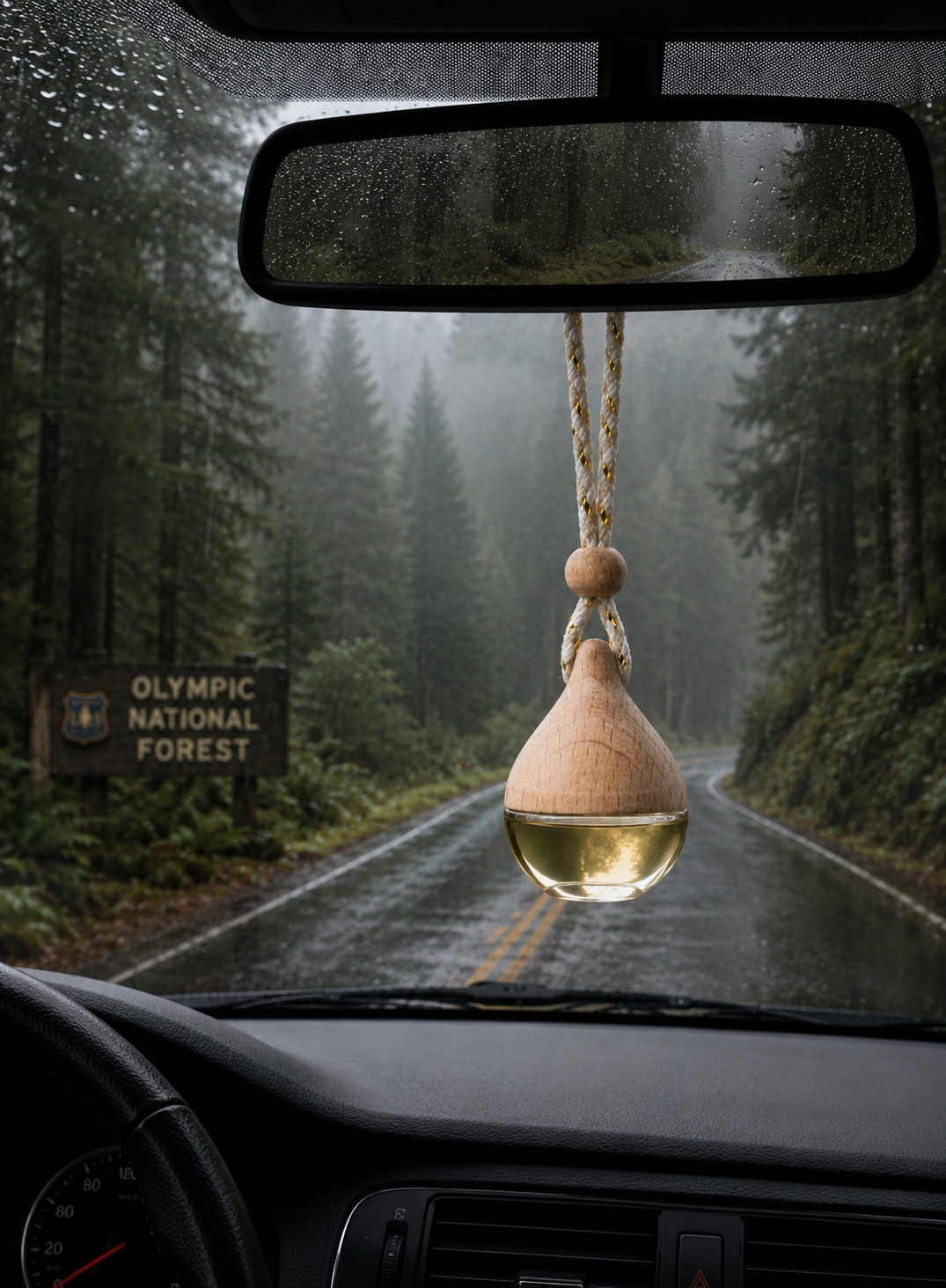 Black Timber Car Diffuser