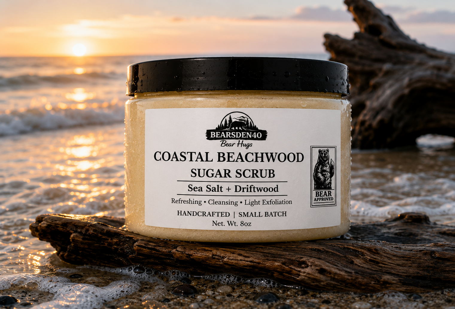 Coastal Beachwood Sugar Scrub